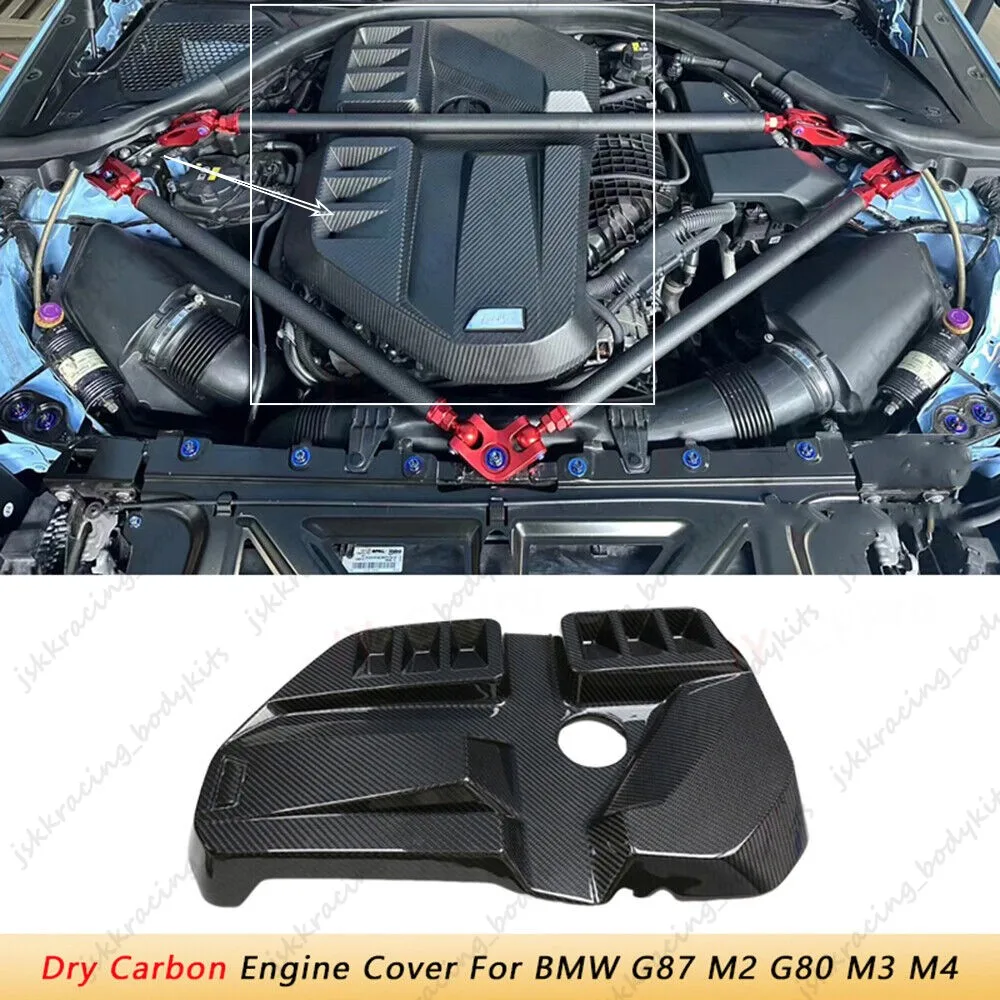 

Car BodyKits For BMW G8X G87 M2 G80 M3 G82 G83 M4 21-25 Dry Carbon Fiber Front Engine Cover