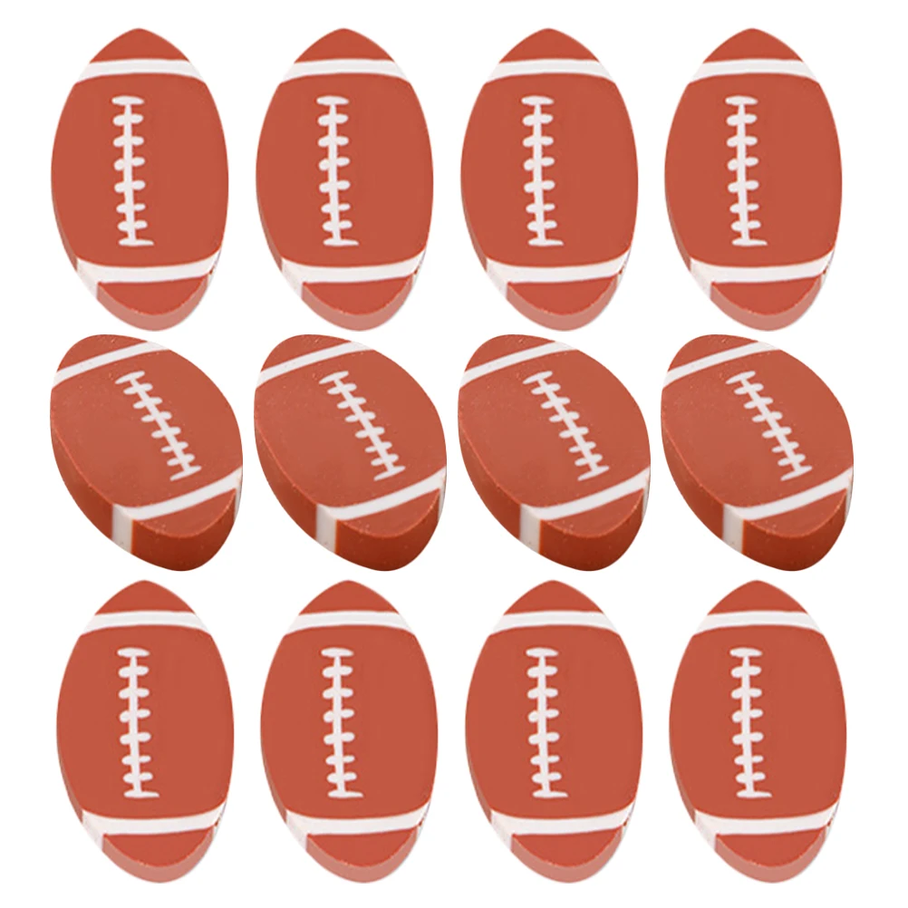

100Pcs Rugby Shaped Erasers Soft Tpr Material Portable Student Writing Eraser Decorative School Drawing Sketching Art Eraser