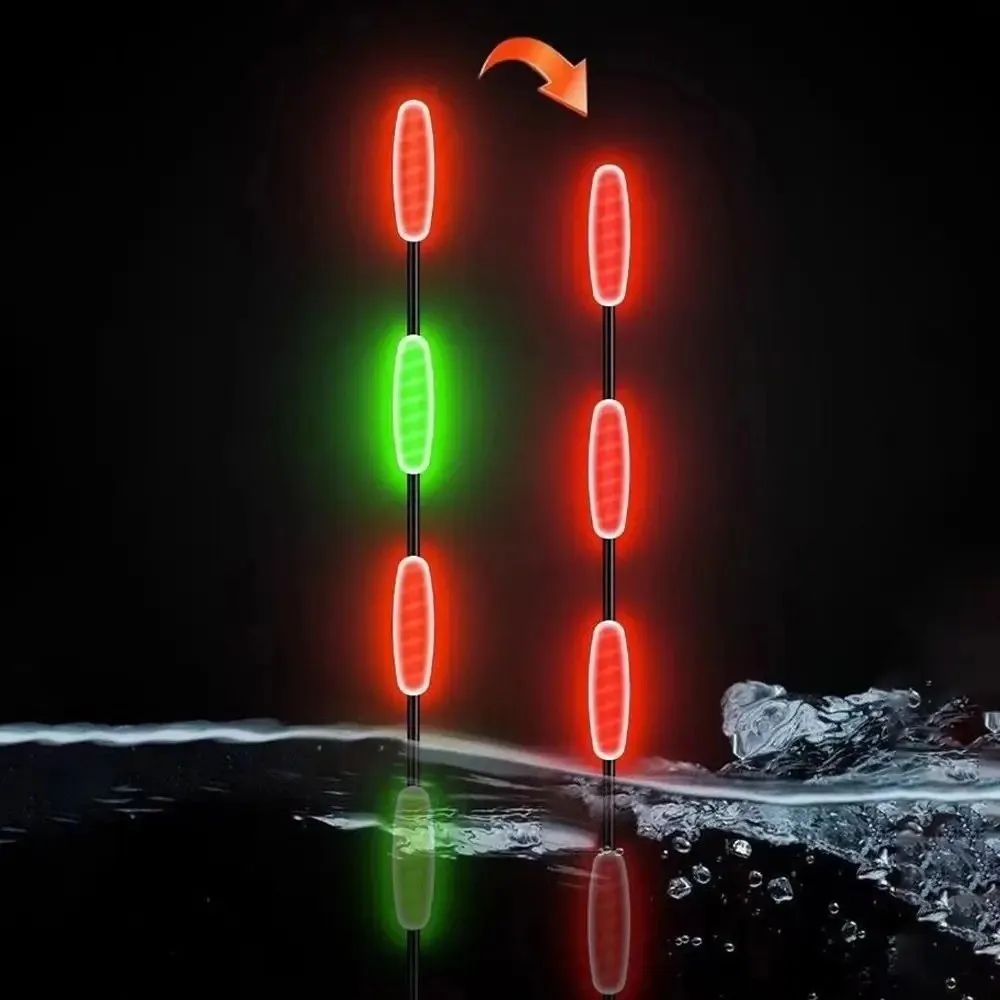 2pcs Super Bright Night Fishing LED Smart Float Top Luminous Ultra Sensitive Electronic Floats Buoy Outdoor Fishing Accessories view 4