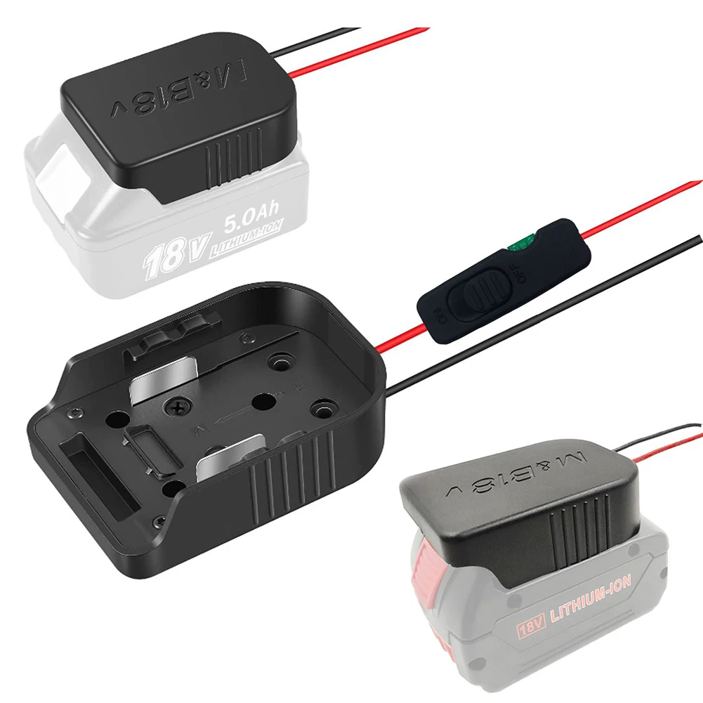 para e para Bosch 18v Li-ion Adaptador de Bateria com Fusível e Interruptor 30a Alta Qualidade Adaptador de Bateria Ferramentas Elétricas Pcs