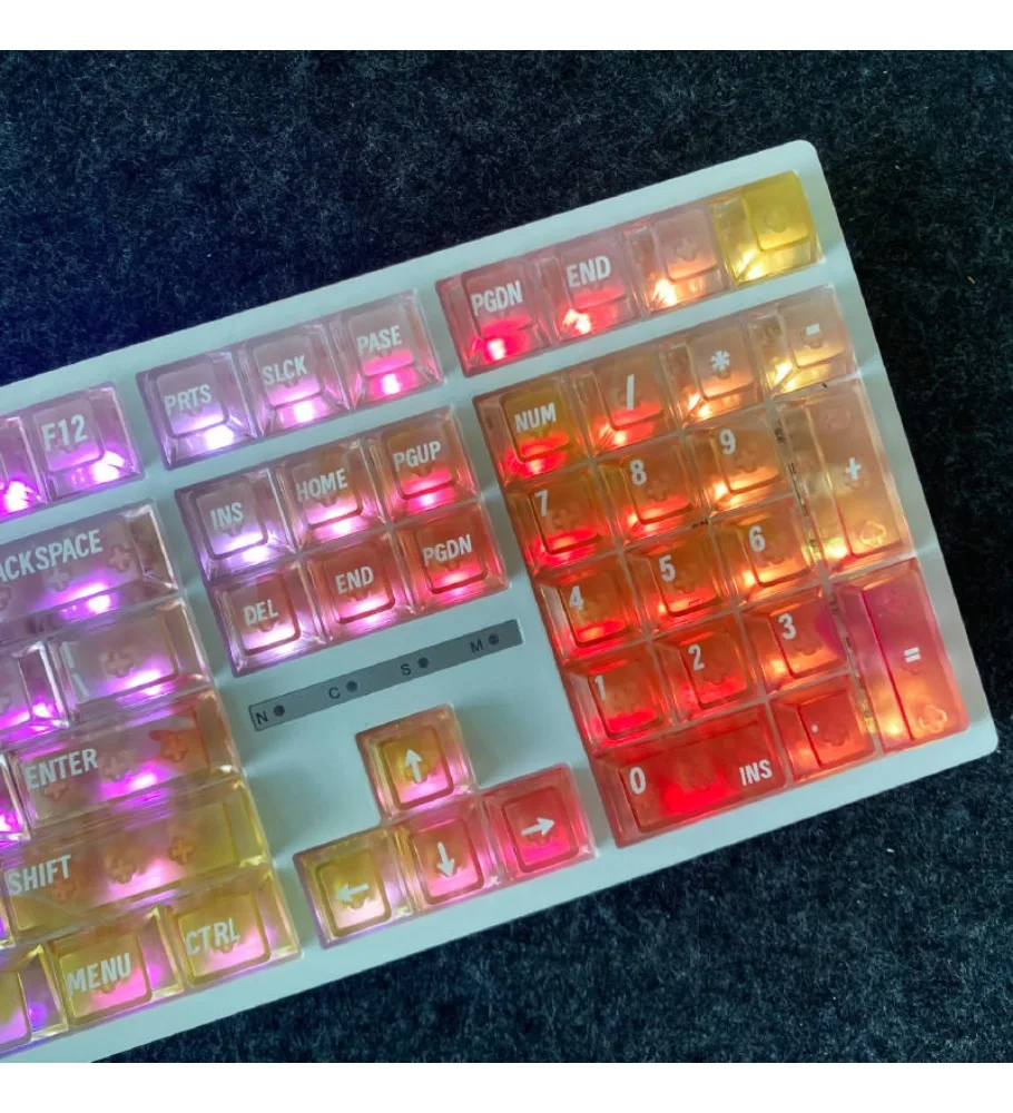 mist transparent keycap girl high value personalized keycap 119 key original customized mechanical keyboard keycap