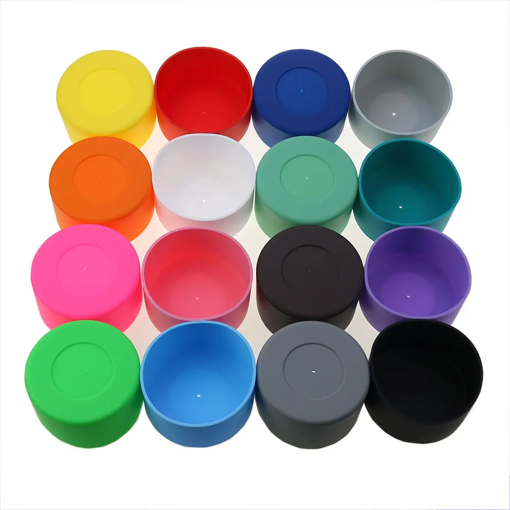 حافظة أكواب سيليكون JCD ، قاعدة مطاطية ، وسادة غطاء واقي ، مانعة للانزلاق ومضادة للحرق ، غلاف زجاجة شامل ، 7 روض