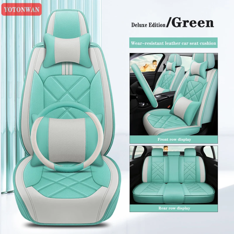 

YOTONWAN High-Quality Leather Universal Car Seat Covers Full Coverage For Cadillac XT5XT4 XT6 ATSL CT4 CT5 CT6 CT CTS Auto Parts