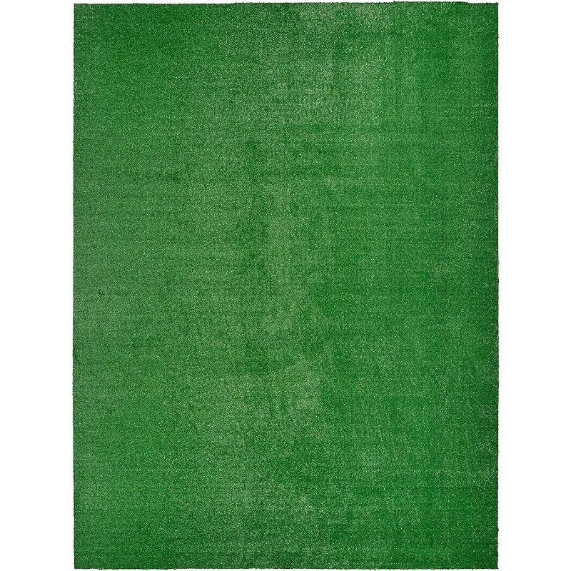 

Artificial Grass 9 ft. x 12 ft. Large Indoor/Outdoor Area Rug Green