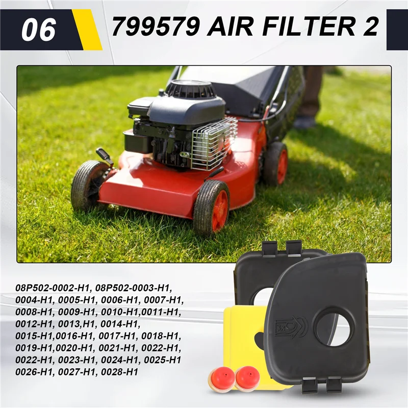 AY03-2 팩 595660 799579 594281 에어 필터 커버 및 에어 필터 및 Briggs & Stratton 잔디 깎는 기계에 적합