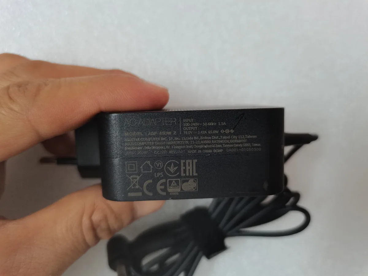 Imagem -02 - Cabo de Carregador Original Oem para Asus Zenbook Duo 65w 19v 3.42a Adp65dw z Pin de 45 mm Ux481fl-bm044t