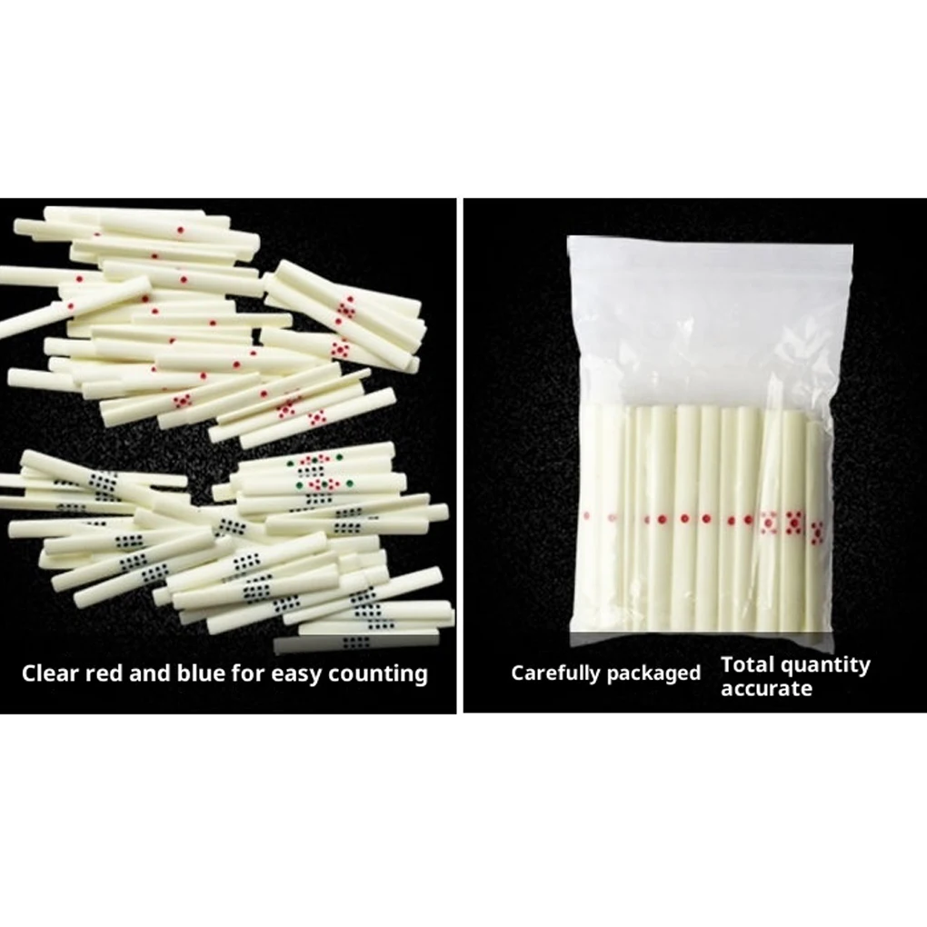 Piastrelle per bastoncini per scacchi e conteggio carte Mahjong da 44 pezzi per occasioni chiare - Giochi ideali, intrattenimento per la famiglia, amici