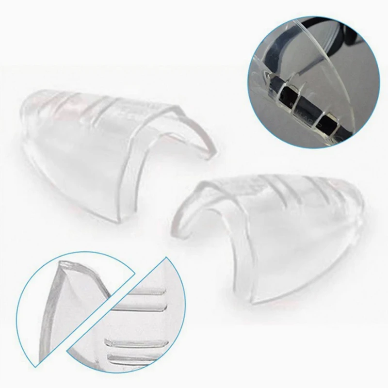 New 1 Pair Universal Safety Eye Glasses Side  Clear Eye Flexible Glasses Safe Protection Side Cover Eyeglasses Goggles