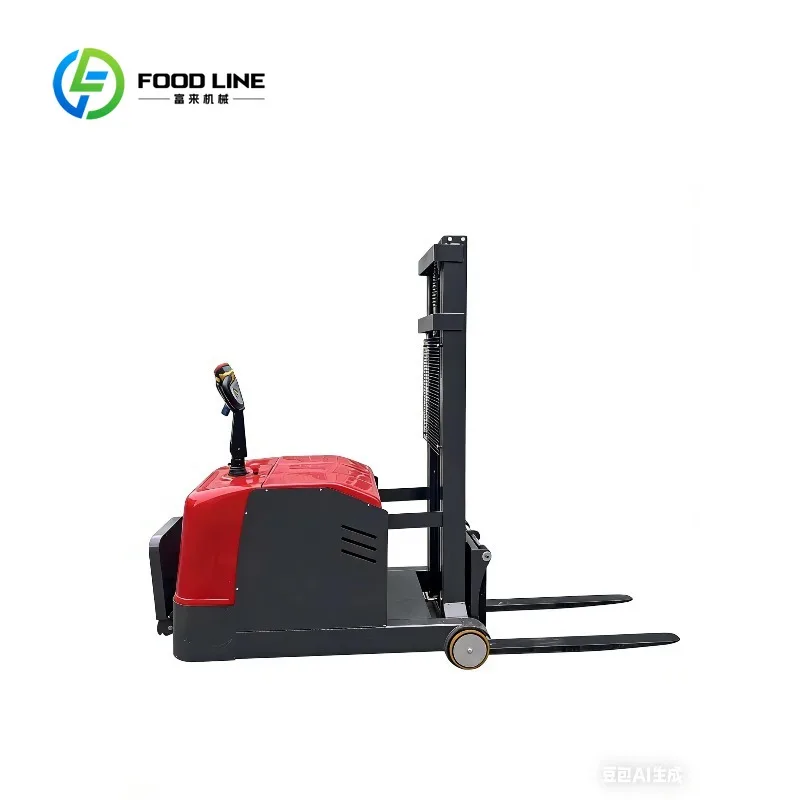 Custom counterbalance electric stacker pallet lifting machine flexible steering function factory workshop cargo stacking work