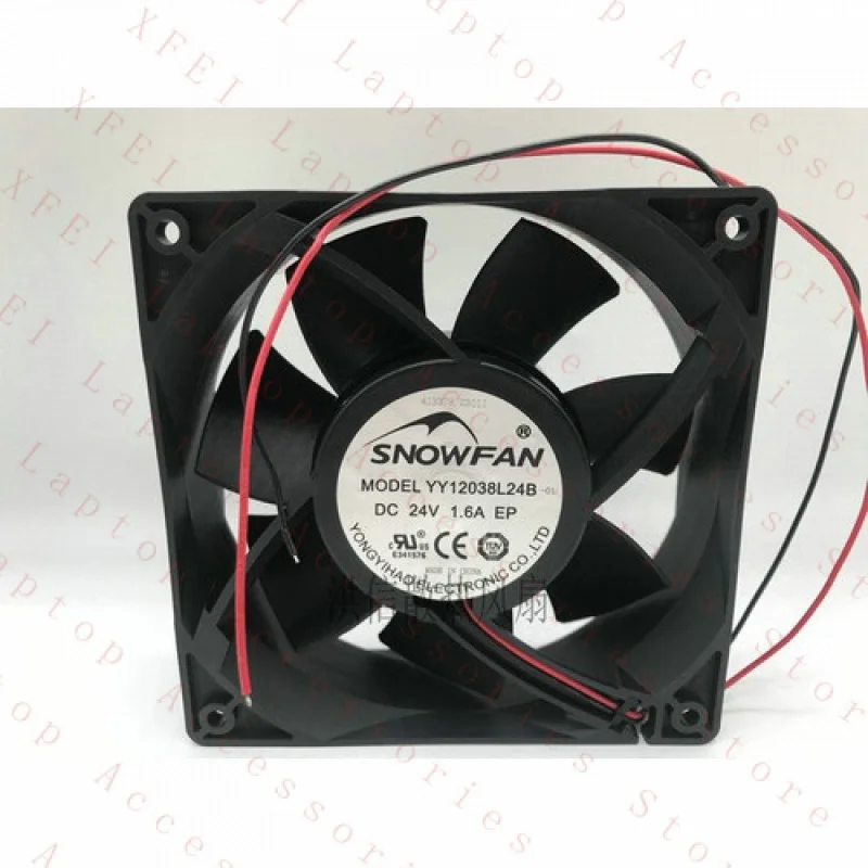 

Вентилятор охлаждения инвертора SNOWFAN YY12038L24B DC24V 1.6A 120*38MM, 2-проводной, 1 шт.