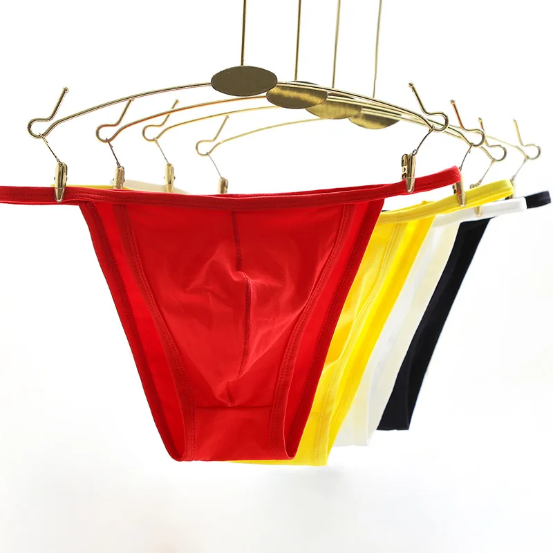 

Male Briefs Underpants Underwear Breathable Lingerie Fashion Sexy Comfy Bulge Pouch Low-Rise Solid Panties Stretch