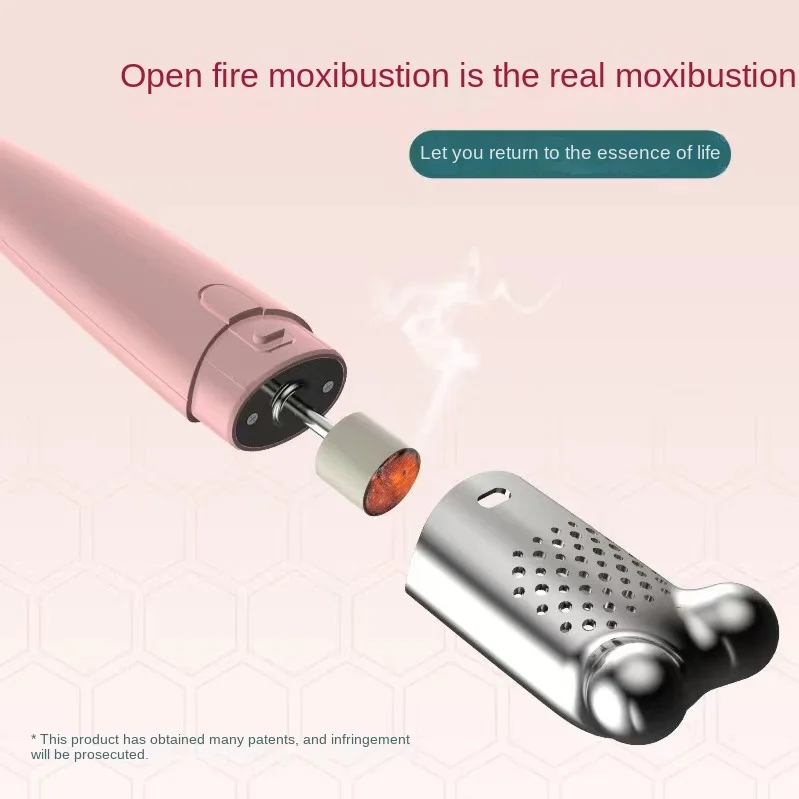 Facial Moxibustion Warm Moxibustion Beauty Instrument Special Portable Moxibustion Peach Blossom Moxibustion for Beauty Salon