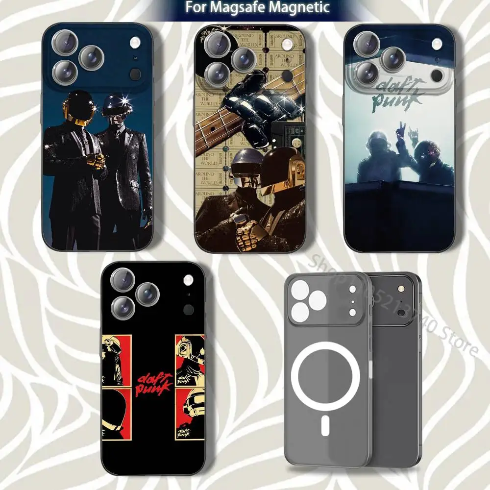 

Band D-Daft P-PunkS Phone Case For iPhone 15,12,11,14,13,17,16,Plus,Air,Pro,Max,E,Mini for Magsafe Magnetic Frosted Grey