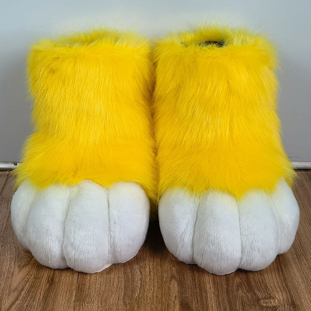 Fursuit Cat Pawl Furry Fandom guanti scarpe Foot Cover 22 Color Beast Cosplay accessori per costumi su misura