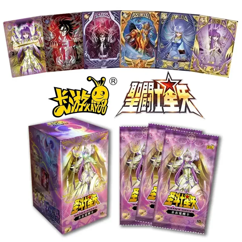 

Original KAYOU Vol.4 Saint Seiya Cards Cloth Awakening Athena Anime Collection Cards Mistery Box Peripheral Collection Card Gift
