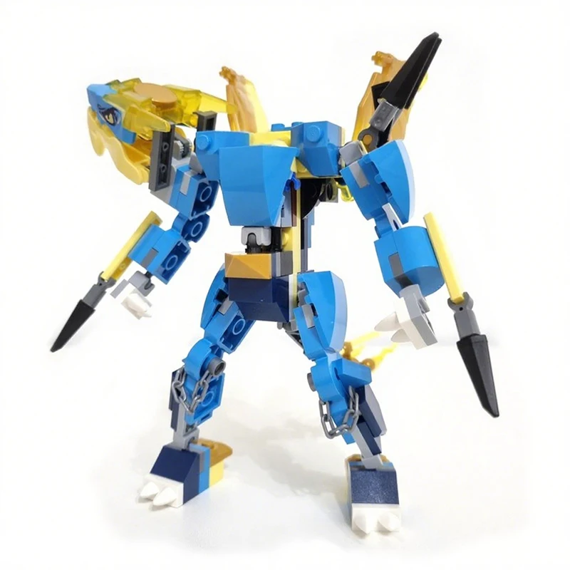 

122 шт. MOC Jayes's Dragon Mech, строительные блоки, рождественский подарок, уникальная идея подарка «сделай сам» для взрослых, любителей