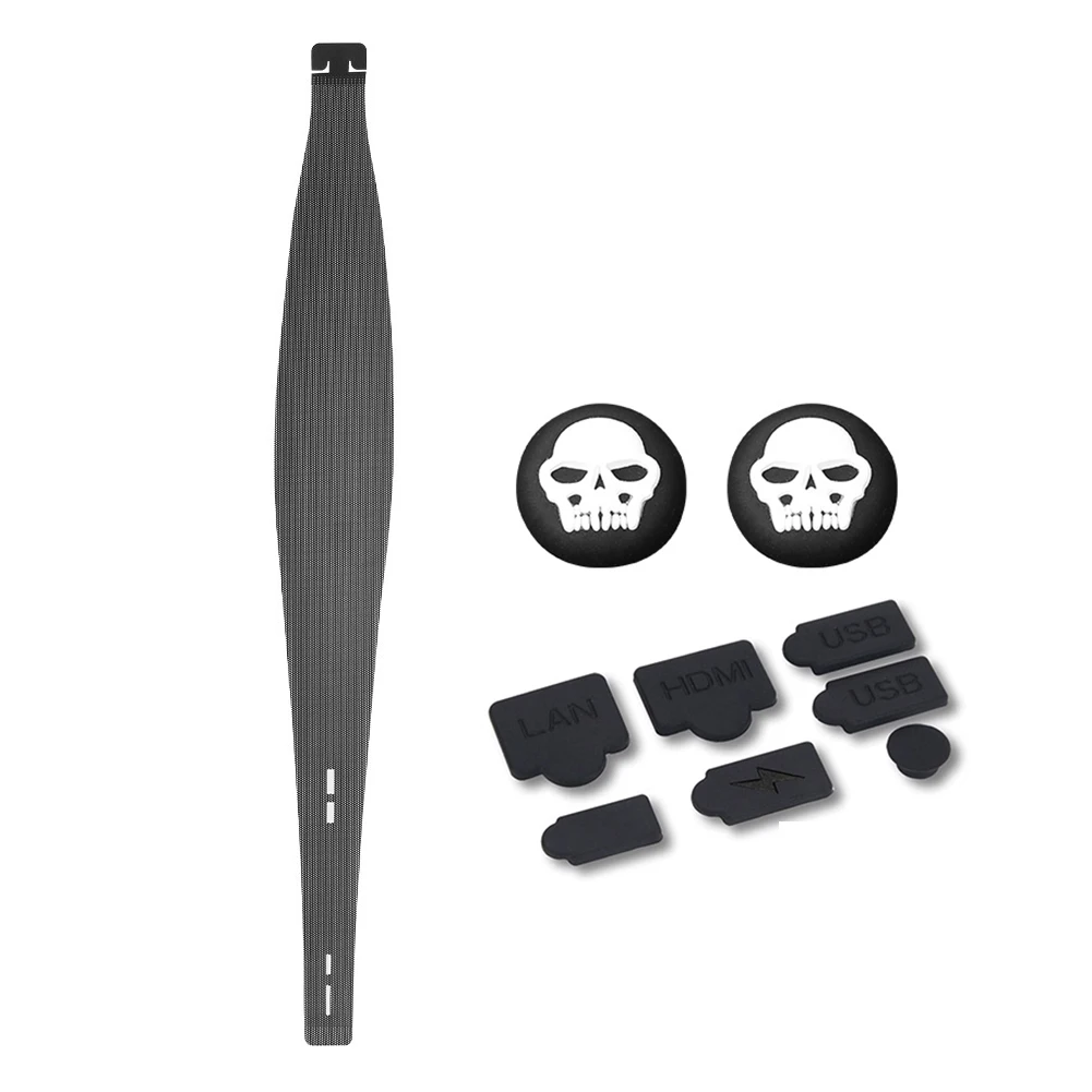 

Пылезащитный сетчатый фильтр, дышащий, против царапин, против шерсти домашних животных, с 2 парами ручками для большого пальца и набором пылезащитных заглушек для дисков/цифровой консоли PS5