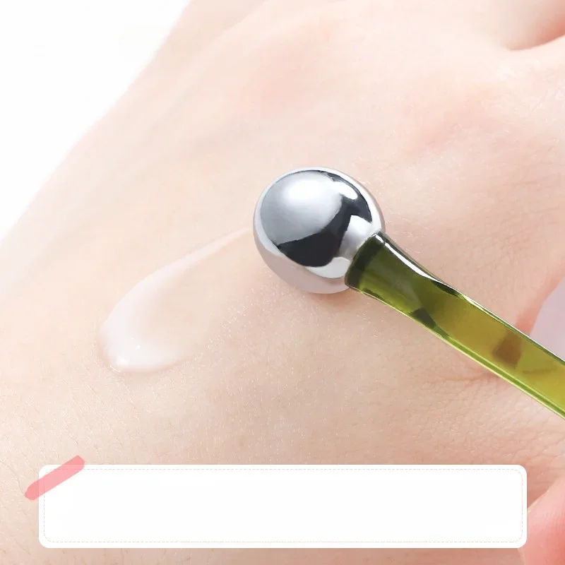 Массажный ролик для глаз, крем для глаз, аппликатор, косметический шпатель, против морщин, темных кругов, ложка для лица, массажер для лица из золотого сплава