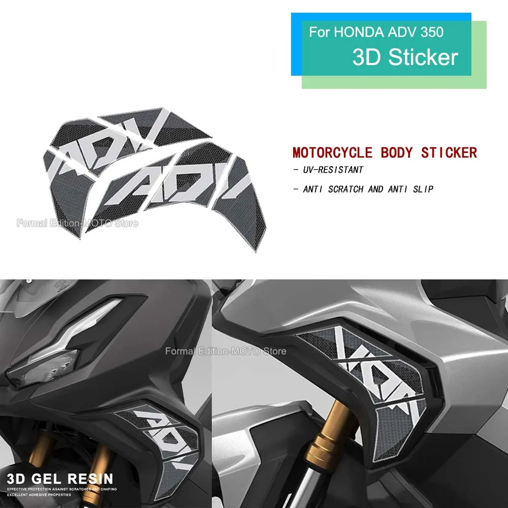 

3D Side car head Sticker Non-slip Decorate Sticker Motorcycle Body Sticker for HONDA ADV350 ADV 350 2022 2023