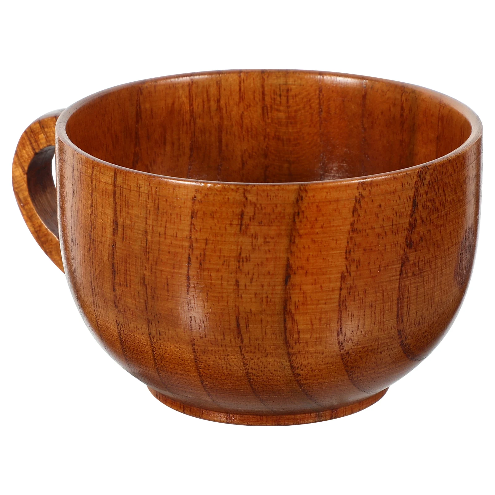 

Stylish 200Ml Wooden Coffee Mug Ergonomic Handle Tea Cup For Home Office Use Handheld Drink Mug Wood Beverage Cup