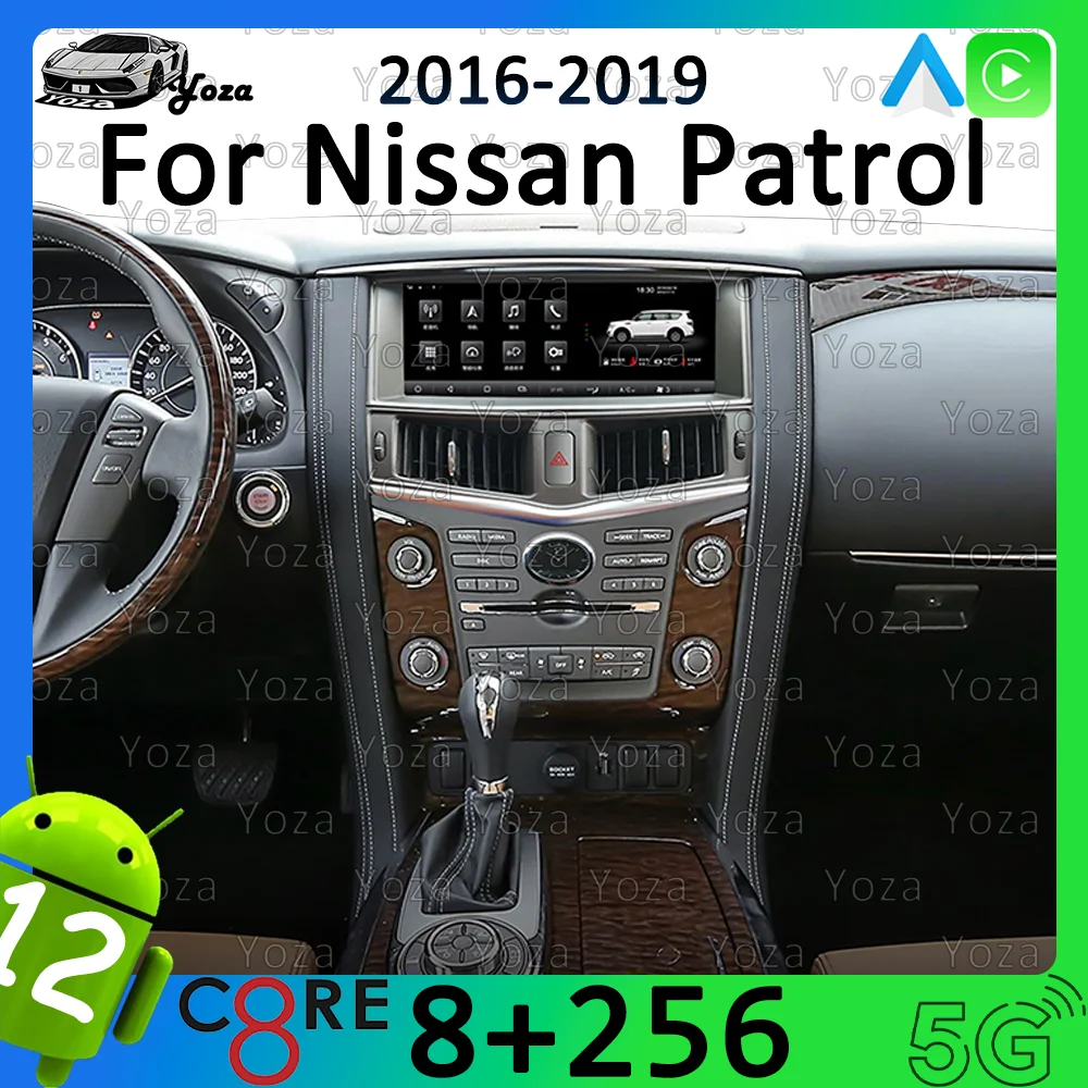 

Автомобильный радиоприемник Yoza Carplay для Nissan патруль 2016-2019 Android11, сенсорный экран, мультимедийный плеер, GPS-навигация, стерео, 4G 5G, Wi-Fi