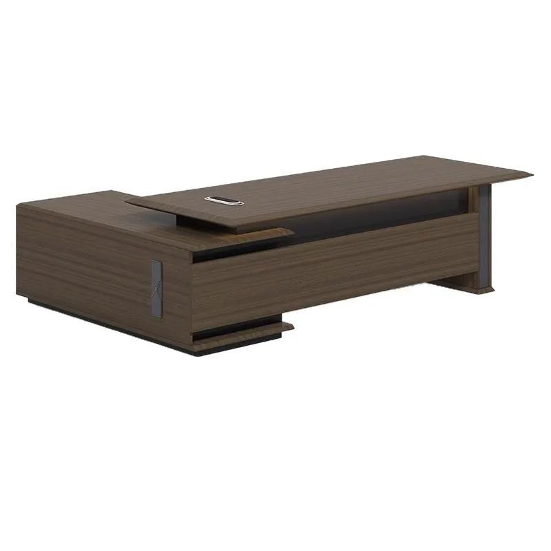 Modern solid wood office conference table space, sturdy structure, bedside table