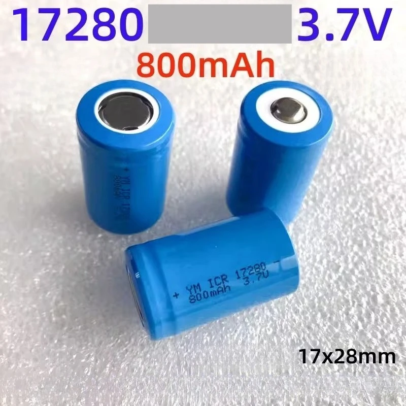 17280 Lithium Battery 800mAh 3.7V Flashlight Recording Pen Laser Sight Electric Toothbrush Wireless  Receiver  Battery