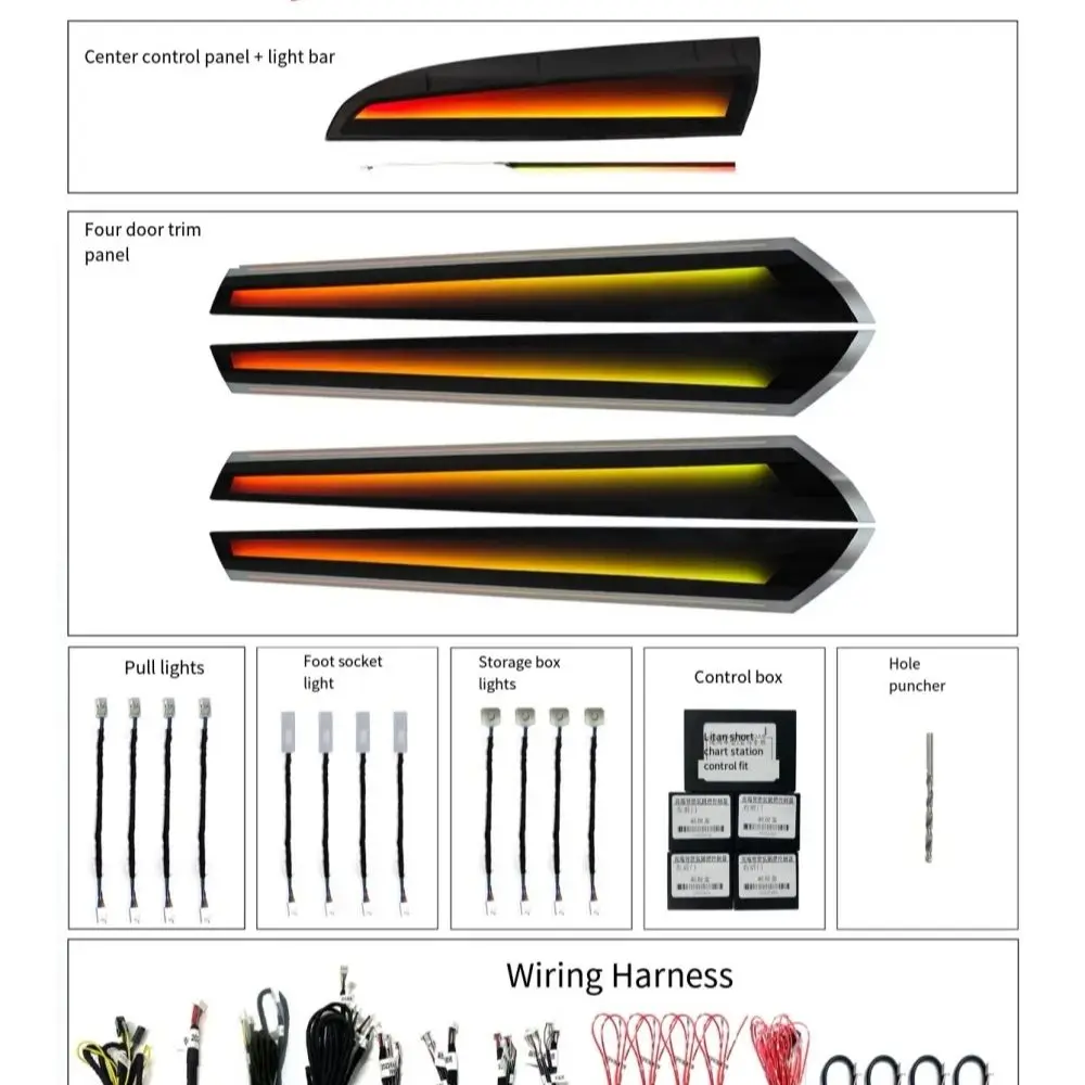 

Атмосферная лампа для BMW X3 X4 F25 F26 2012-2017, замена светодиодного окружающего света, динамическая лампа, декоративная ручка управления ключом, автозапчасти