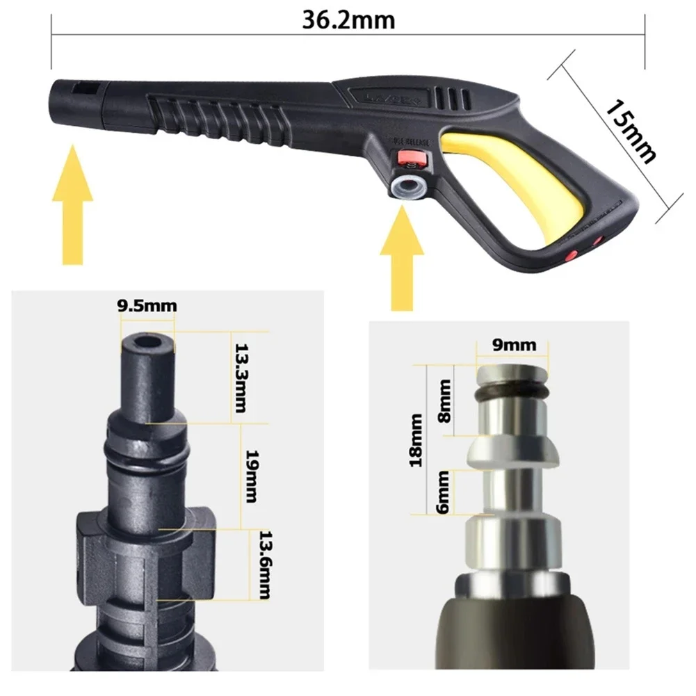 Waterpistool schuimpistool hogedrukreiniger pistool waterpistool mondstuk spuitpistool stick is geschikt voor LAVOR en andere autowasmachines