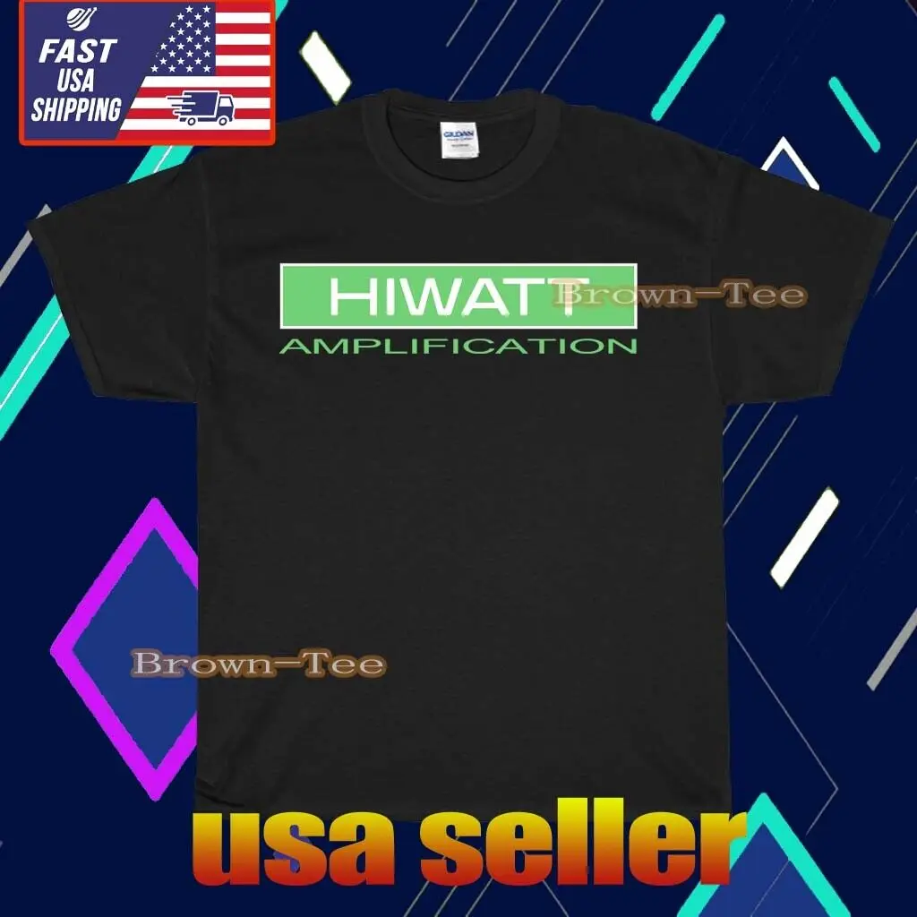 NEW SHIRT HIWATT AMPLIFICATION LOGO T-SHIRT UNISEX FUNNY AMERICAN TEE SIZE S-5XL