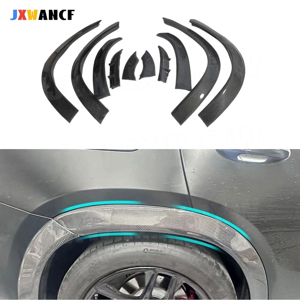 

JXWANCF for Benz GLE Class W167 GLE SUV 2020+ Carbon Fiber Car Fender Flares Wide Body Wheel Eyebrow Side Wheel Trims Car