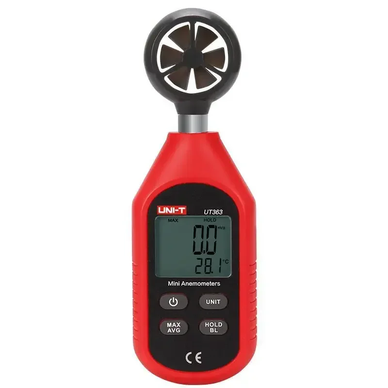 Imagem -02 - Anemômetro Portátil Medição Digital da Velocidade do Vento Testador de Temperatura Display Lcd Medidor de Fluxo de ar Uni-t-ut363