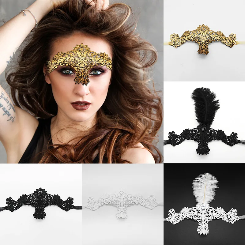 Masque pour les yeux en dentelle pour Rhde promo, masques sexy pour les yeux, fête de Noël, bar et boîte de nuit, maquillage