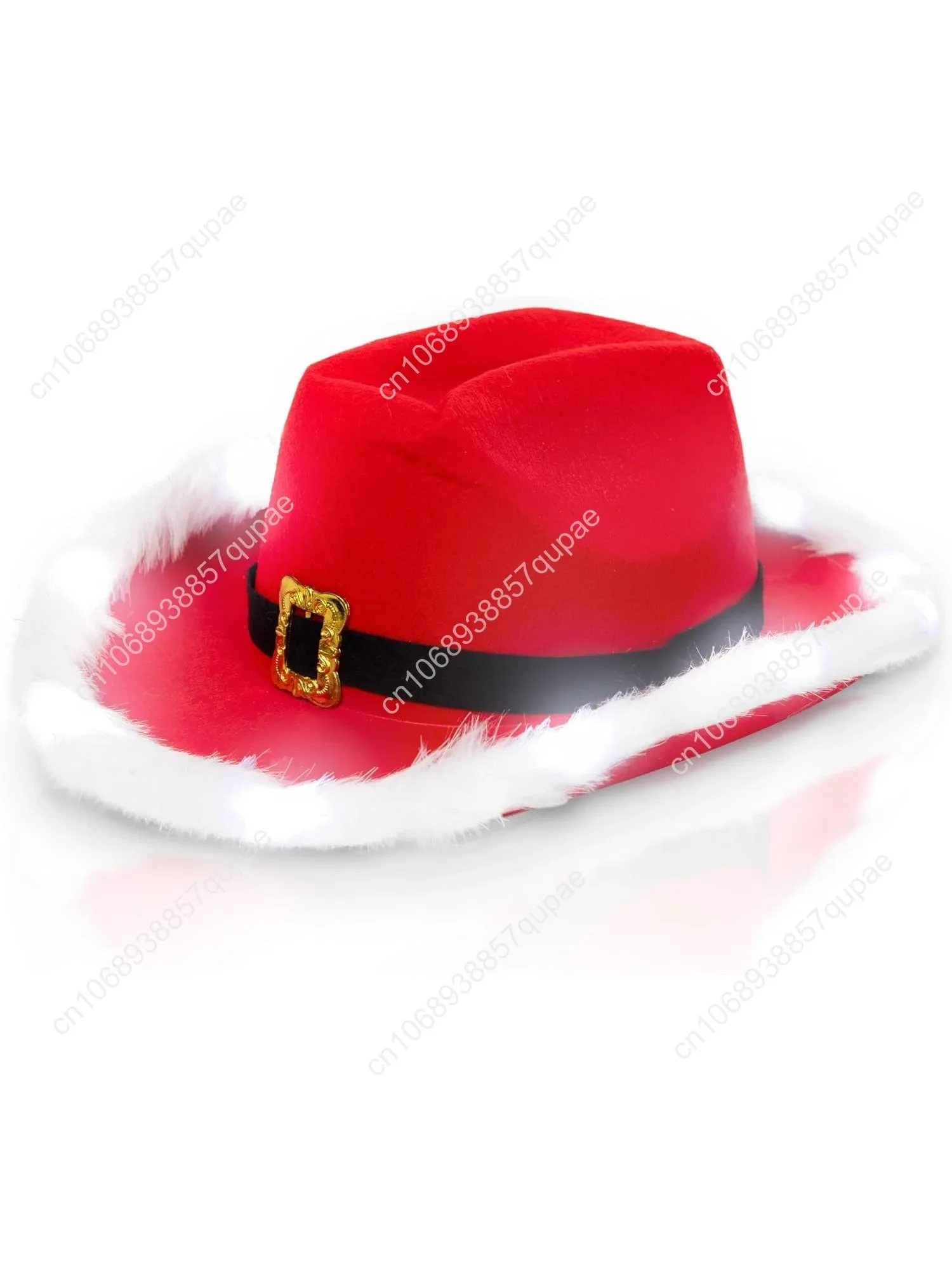 

Windy City Novelties LED Light-Up Santa Cowboy Hat for Christmas Parties and Gatherings