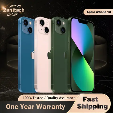 Original Apple iPhone 13 Mobile Phone 128GB/256GB/512GB Face ID NFC 6.1'' XDR OLED 12MP Bionic A15 Hexa Core  iphone 13