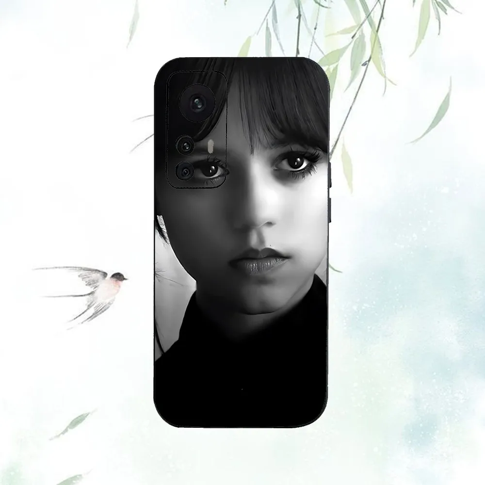 W-Wednesdaies Anime A-Addams Phone Case For Xiaomi 11 Redmi Note 11 5G 8T 9A 9 10T Note8Pro Note9 12SUltra Black Case image 6