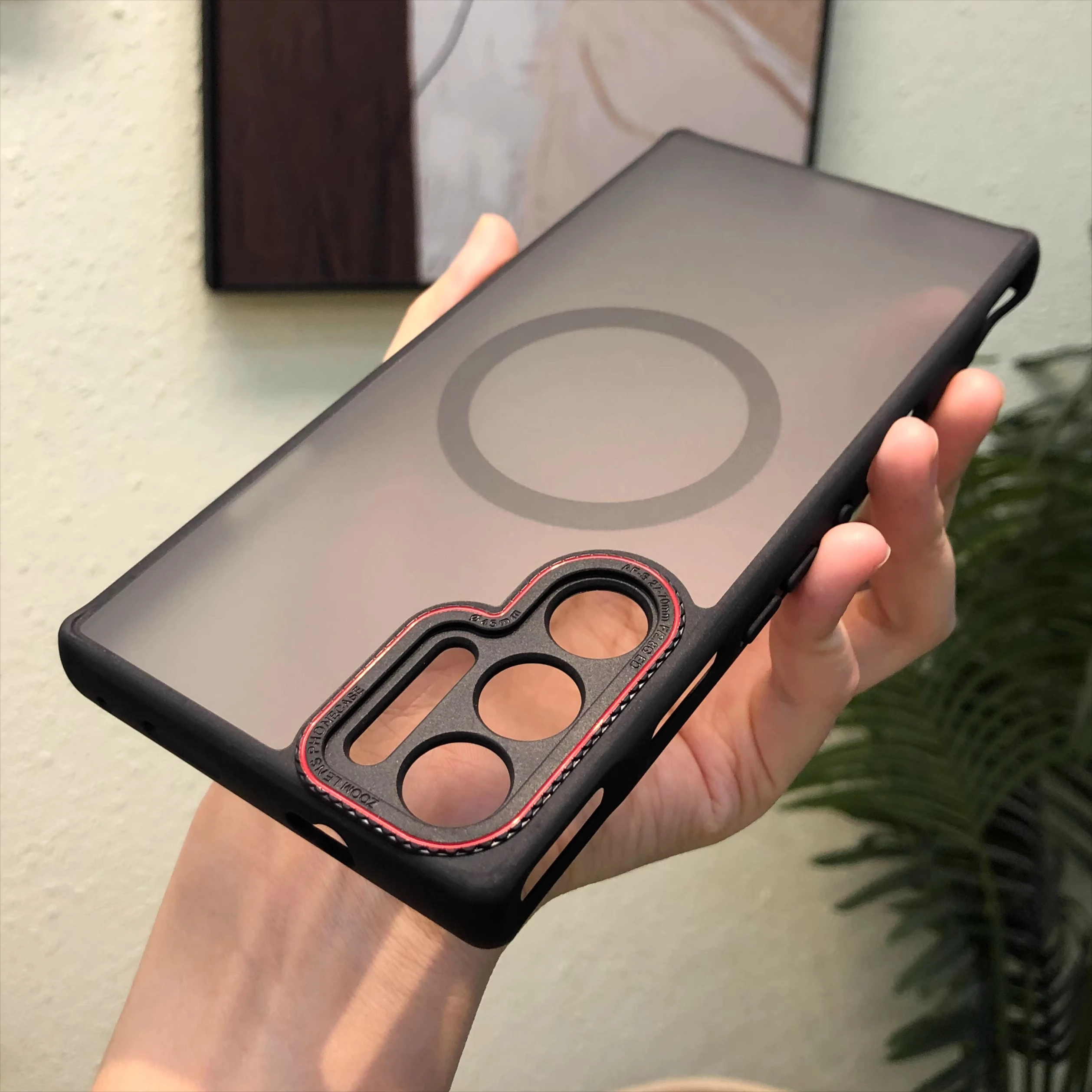 حافظة لهاتف ZTE Nubia Red Magic 10 10S 9 9S Pro Plus غطاء خلفي فاخر غير لامع مغناطيسي Magsafe لهاتف شحن لاسلكي