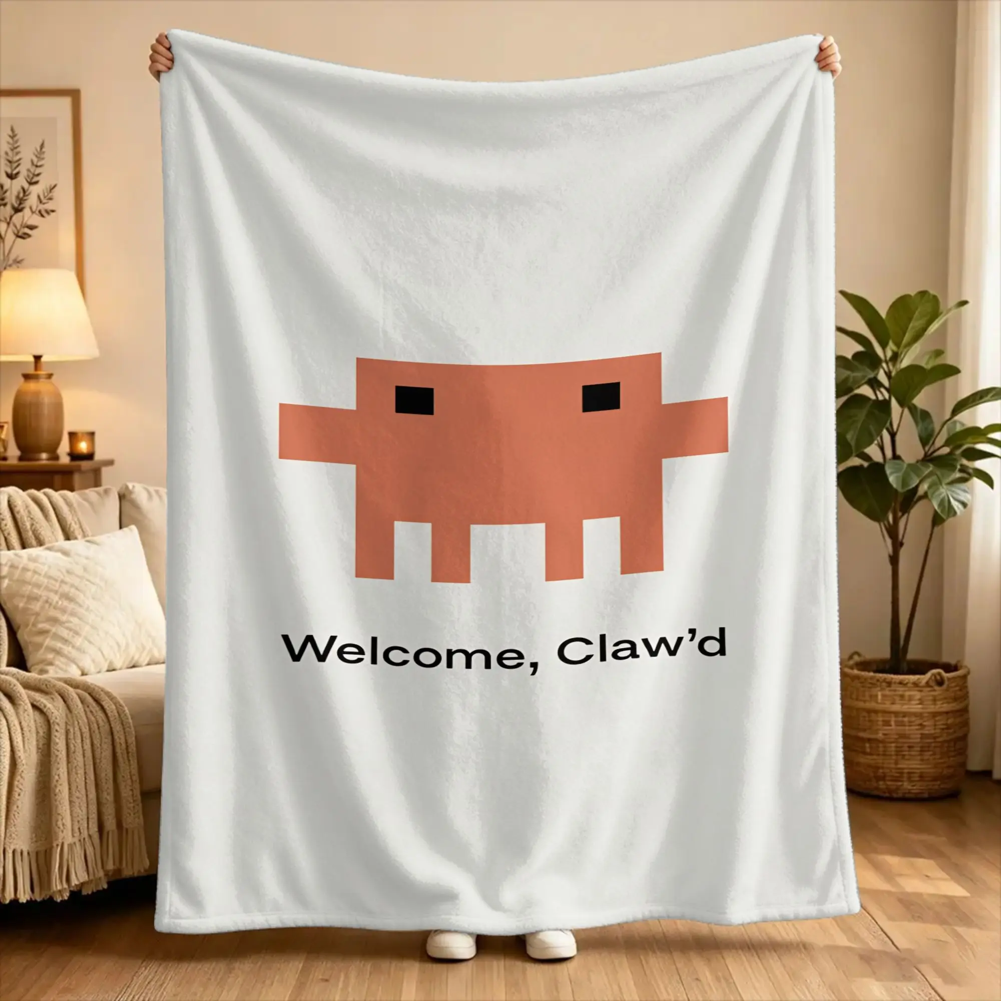 Code This Claude Flannel Blanket Winter  Soft Warm Throw Blanket for Children Bedroom Funny Bedspread Sofa Bed Cover