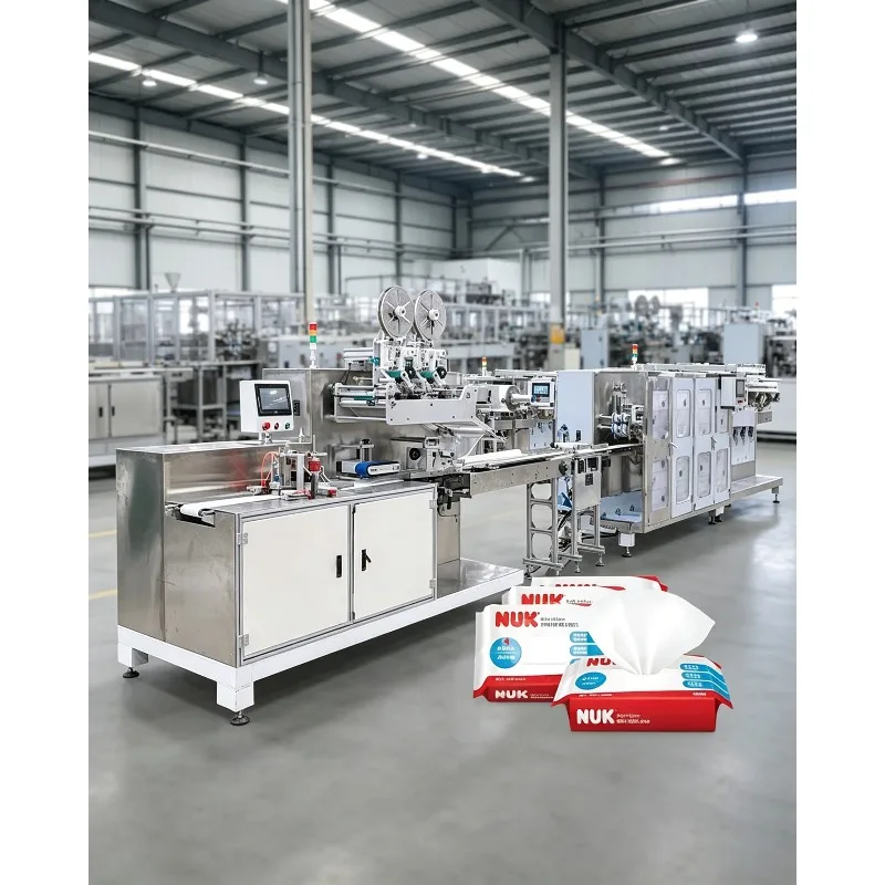 Automatic  Wet Tissue Making Machine Baby Wet Tissue Production Line Wet Wipes Manufacturing Production Line Equipment