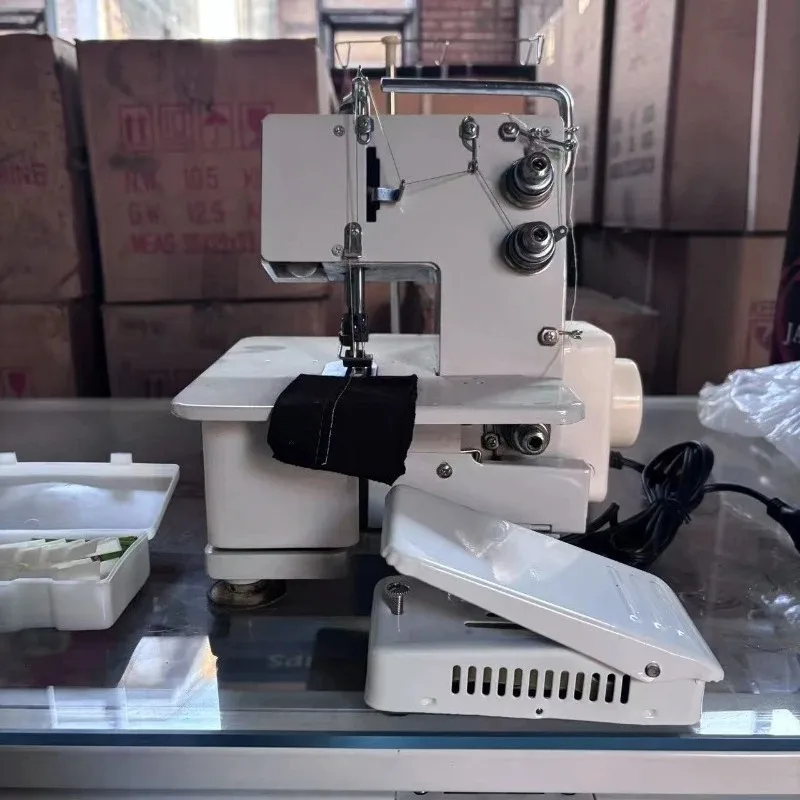 Household Double Interlock Sewing Machine Electric Elastic Overlock Machine