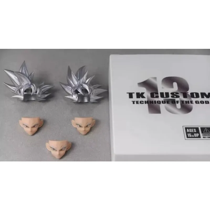 In Stock! TK Custom Dragon Ball Goku Vegeta Ultra Instinct SHF Head Sculpt Accessory Pack TK10-TK16 Action Figures Models Toys view 4