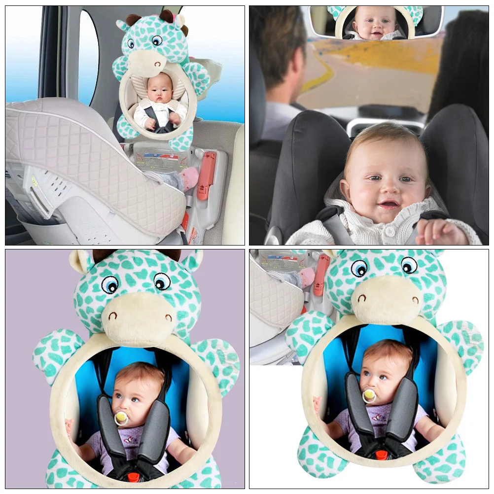 

Baby Safety Toddlers Giraffe Interior Toddler Baby Safety Mirrors Car Mirror Backseat Rearview Observation Green