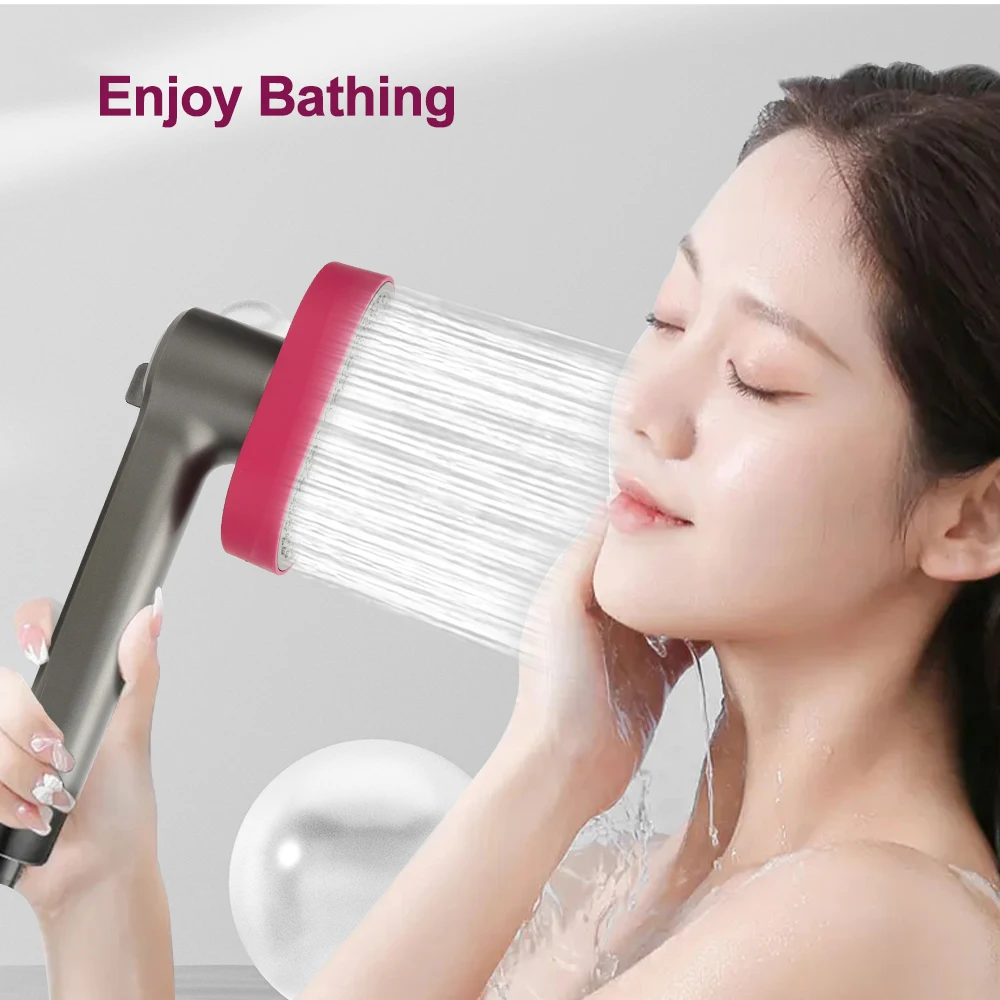 

High Pressure Shower Head 4 Modes Adjustable Showerheads Water Saving Rotate Water Spray Nozzle Bathroom Faucet Accessorie