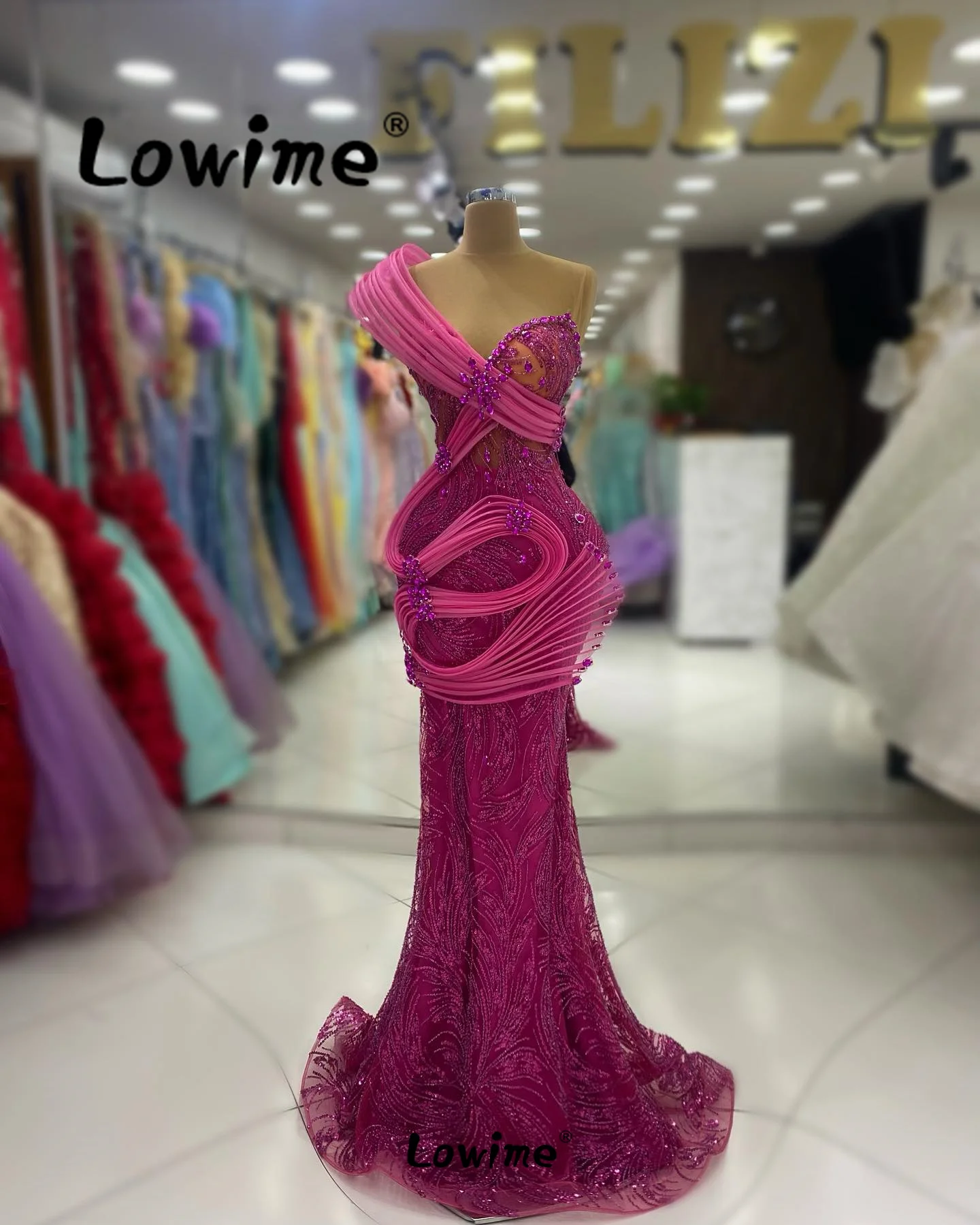 Special Design Off Shoulder Mermaid Evening Dresses 2024 Aso Ebi Crystals Long Prom Dress Party Second Reception Birthday Dress