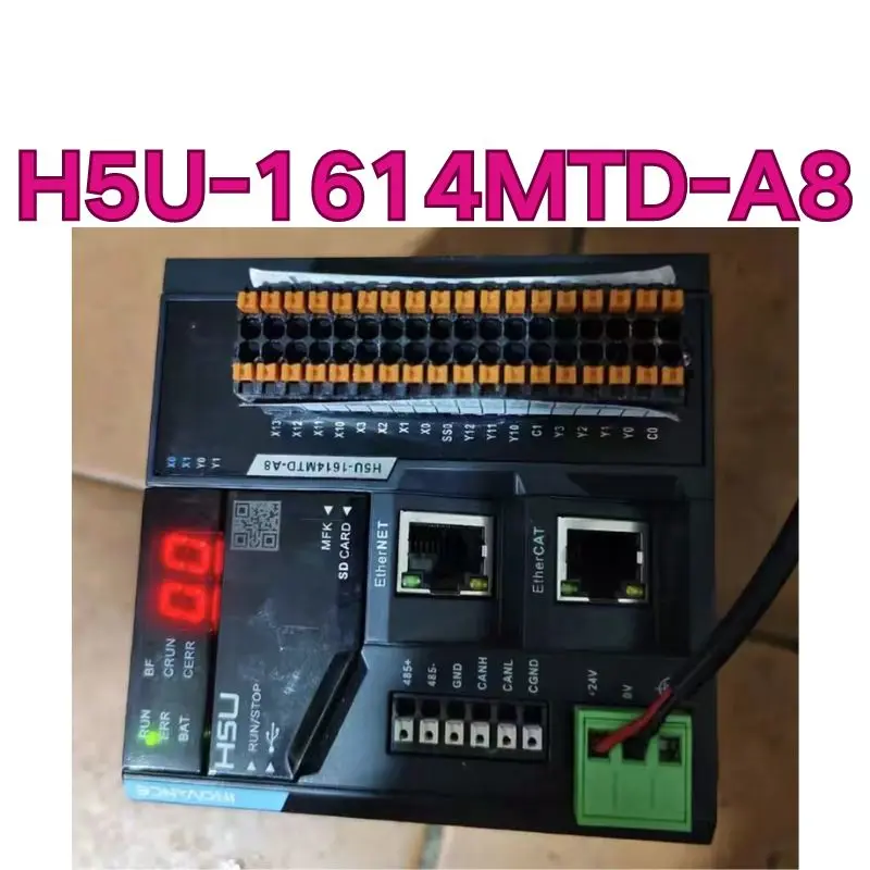 The second-hand H5U-1614MTD-A8 PLC controller tested OK and its function is intact