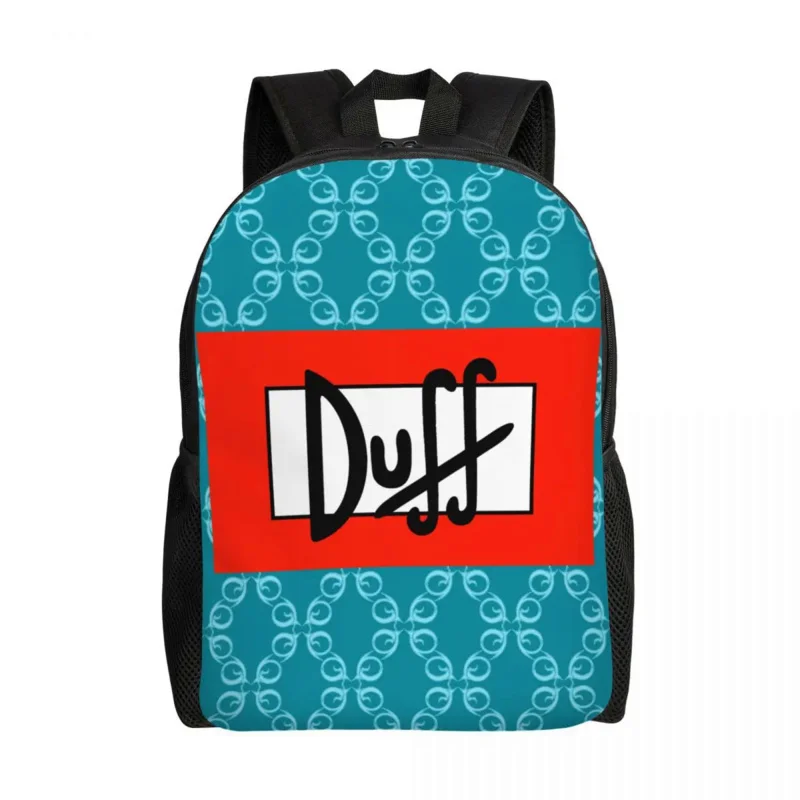 Duff Beer Backpack for Men Women Water Resistant College School Bag Printing Bookbag