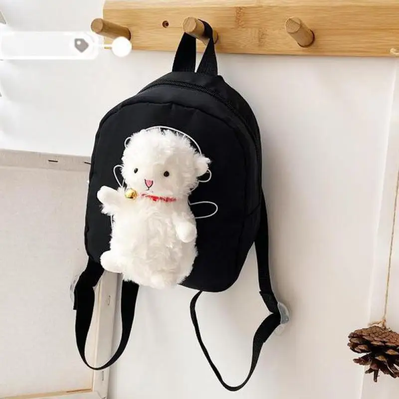 Mochila Escolar para niños y niñas, morral pequeño de cordero bonito, estilo Escolar