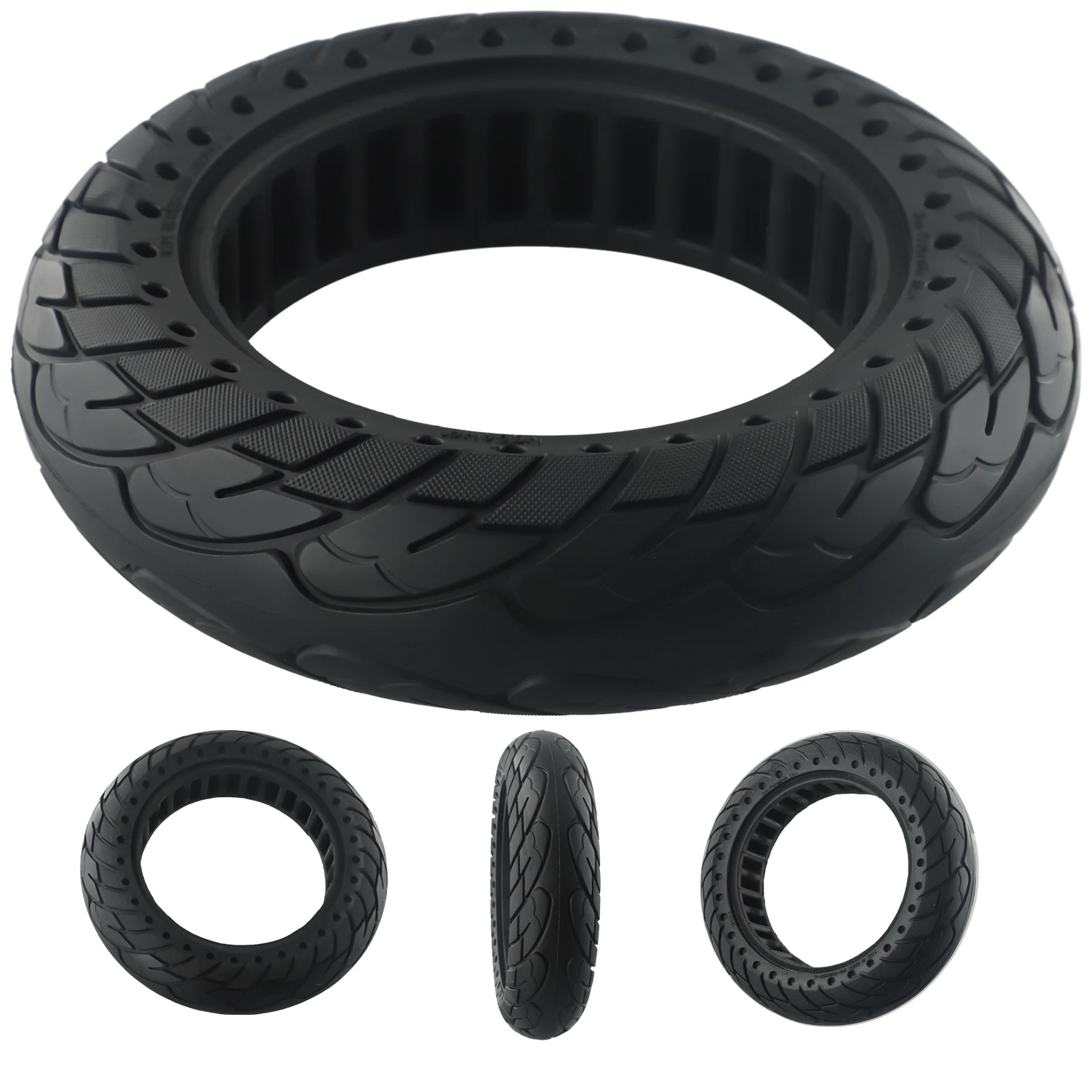 

Tire Solid Tire Accessories Replacement 10 Inch Cycle Part Wheel Anti-slip Black E-Scooter Electric Scooter Rubber