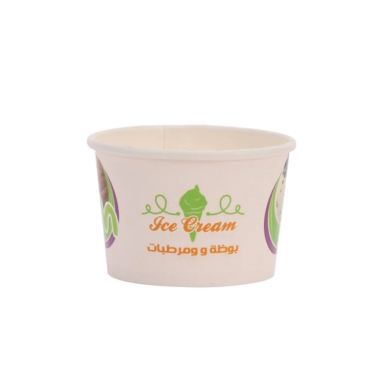 Customized productEco-friendly Handle Custom Disposable Hot Food Soup Bowl Paper Bowl