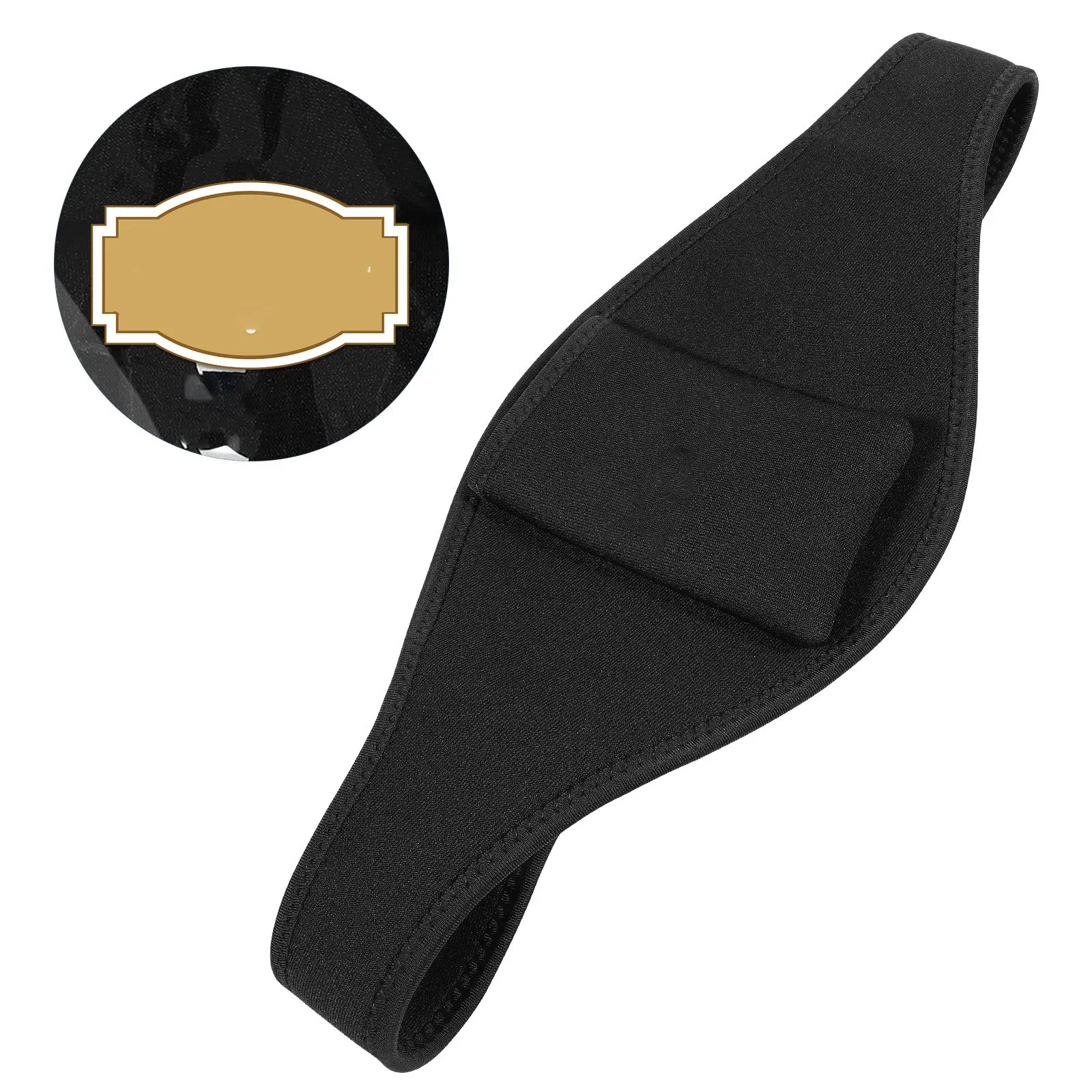

Microphone Holder Adjustable Belt Black Storage Pouch Mic Equipment One Size Fits Most Yoga Teachers Gifts